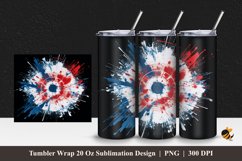 Target Effect Tumbler Wrap Sublimation Design 1 Product Image 1