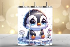 Penguin Tumbler Wrap| Tumbler Sublimation Wrap Product Image 1
