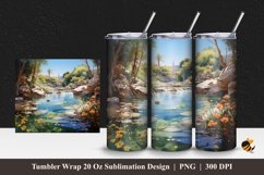 Natural Beauty Tumbler Wrap Sublimation Design 1 Product Image 1