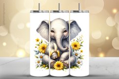 Elephant Tumbler Wrap| Tumbler Sublimation Wrap Product Image 1