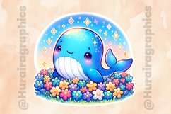 Whale|Printable Animal Sticker Product Image 2