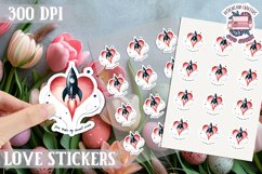 Love sticker Sheet Valentine Day Lovers Cute PNG Spice Product Image 1