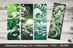 Wind Illustration Art Bookmarks Sublimation Design Product Image 1