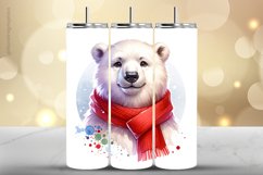 Bear Tumbler Wrap| Tumbler Sublimation Wrap Product Image 1