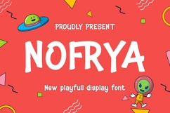 Nofrya || Modern Playful Display Font Product Image 1