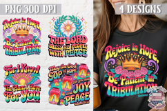 Bible Quote Clipart PNG Sublimation 4 Designs Product Image 1