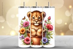 Lion Tumbler Wrap| Tumbler Sublimation Wrap Product Image 1