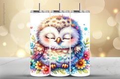 Owl Tumbler Wrap| Tumbler Sublimation Wrap Product Image 1