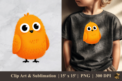 Cute Chick DTF Sublimation Clipart Design 1 Product Image 1