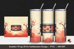 Drum Art Tumbler Wrap Sublimation Design 1 Product Image 1
