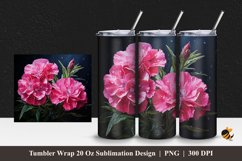 Sweet Flowers Tumbler Wrap Sublimation Design 1 Product Image 1