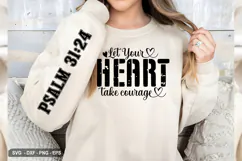 Let Your Heart Take - Christian Sleeve T-Shirt Design Product Image 3