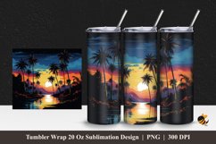 Beauty Valley Tumbler Wrap Sublimation Design 1 Product Image 1