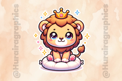 Lion|Printable Animal Sticker Product Image 2