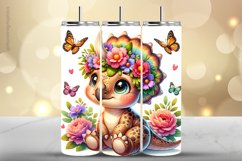 Dinasour Tumbler Wrap| Tumbler Sublimation Wrap Product Image 1