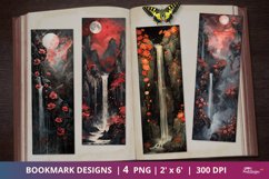 Moon Waterfall Scrapbook Bookmark Designs Product Image 1