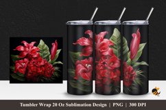Lovely Flowers Tumbler Wrap Sublimation Design 1 Product Image 1