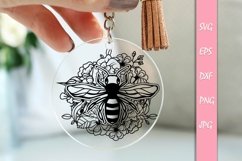 Floral Bee SVG File Product Image 1