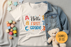 Hello 1st Grade SVG | Back to School 2026 | First Grade PNG Product Image 3