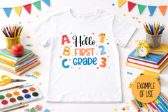 Hello 1st Grade SVG | Back to School 2026 | First Grade PNG Product Image 5
