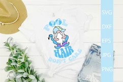 Pool Hair Don't Care SVG, Boy Gnome SVG Cut File Product Image 1
