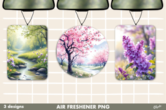 Spring Landscape, Forest Air Freshener Car PNG Product Image 1