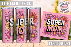 Mother&#039;s Day Tumbler WRAP Vintage Quote Flowers Sublimation Product Image 1