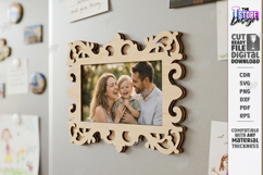 Fridge Magnet Frame Laser Cut Bundle | Magnetic Photo Frame Product Image 12