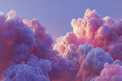 Blue Pink Clouds Background Product Image 1