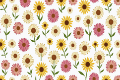 Flowers Pattern Background Product Image 1