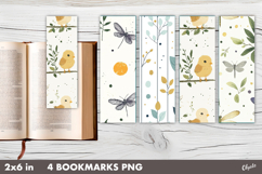 Vintage Easter Bookmark PNG. Spring Printable Bookmark PNG Product Image 1