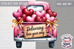 St Valentine’s Coquette Bow PNG Holidays Funny Watercolor Product Image 1