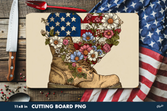 Retro Veterans Day, Patriotic, Cutting Board Sublimation Product Image 1