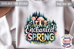 Cute Easter Quote Sublimation Design PNG Spring Flower Product Image 1