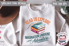 Book Lover Sublimation design Quote Bookish PNG Sign Product Image 1