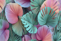 Colorful Leaf Pattern Background Product Image 1