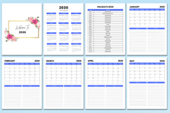 5 Year Monthly Agenda 2026 - 2030 Canva templates Product Image 10