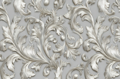White Floral Pattern Background Product Image 1