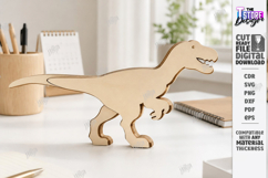 Dinosaur Desk Decor Laser Cut | Dinosaur Model Laser | CNC Product Image 1