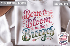 Summer Beach Sea Quote Watercolor Sublimation PNG Product Image 1
