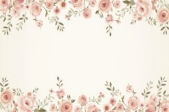 Floral Frame background Product Image 1