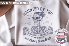 Book Lover Funny Quote Vintage SVG Motivational skeleton Product Image 1