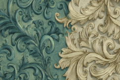 Green Gold Floral Background Product Image 1