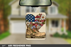 Retro Veteran’s Day Air Fresh Sublimation, Patriotic PNG Product Image 1