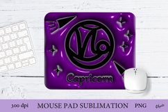 Zodiac Mouse Pad. 3D Inflated Mouse Pad. Capricorn PNG Product Image 1