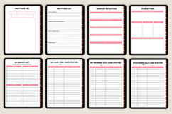 Digital 2026 Self-Care Journal Canva Template Product Image 10