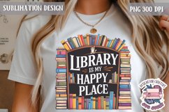 Book Lover Sublimation design Quote Bookish PNG Sign Product Image 1