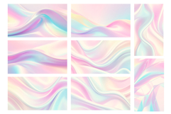 Holographic Wavy Background Product Image 10