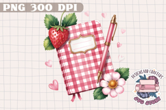 Strawberry berries PNG Sublimation Picnic Summer Product Image 1