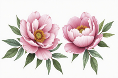 Pink Peony Flower Background Product Image 1